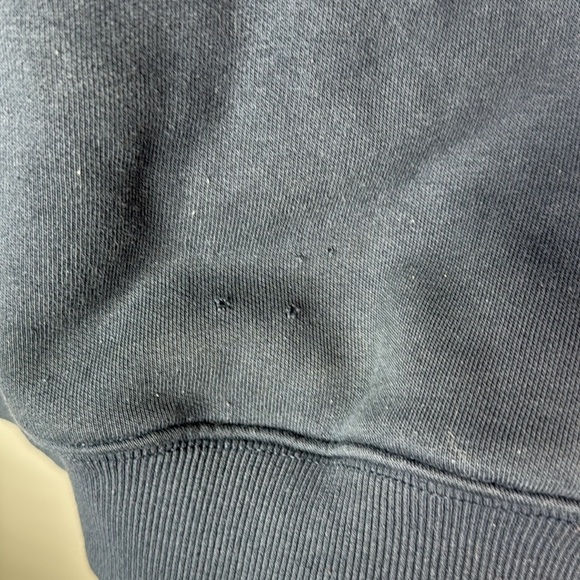 Carhartt Rain Defender Navy Blue Hooded Sweatshirt Loose Fit Medium Grunge - Picture 10 of 12